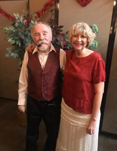 A man and a woman side-by-side