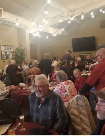 People sitting in a dining room